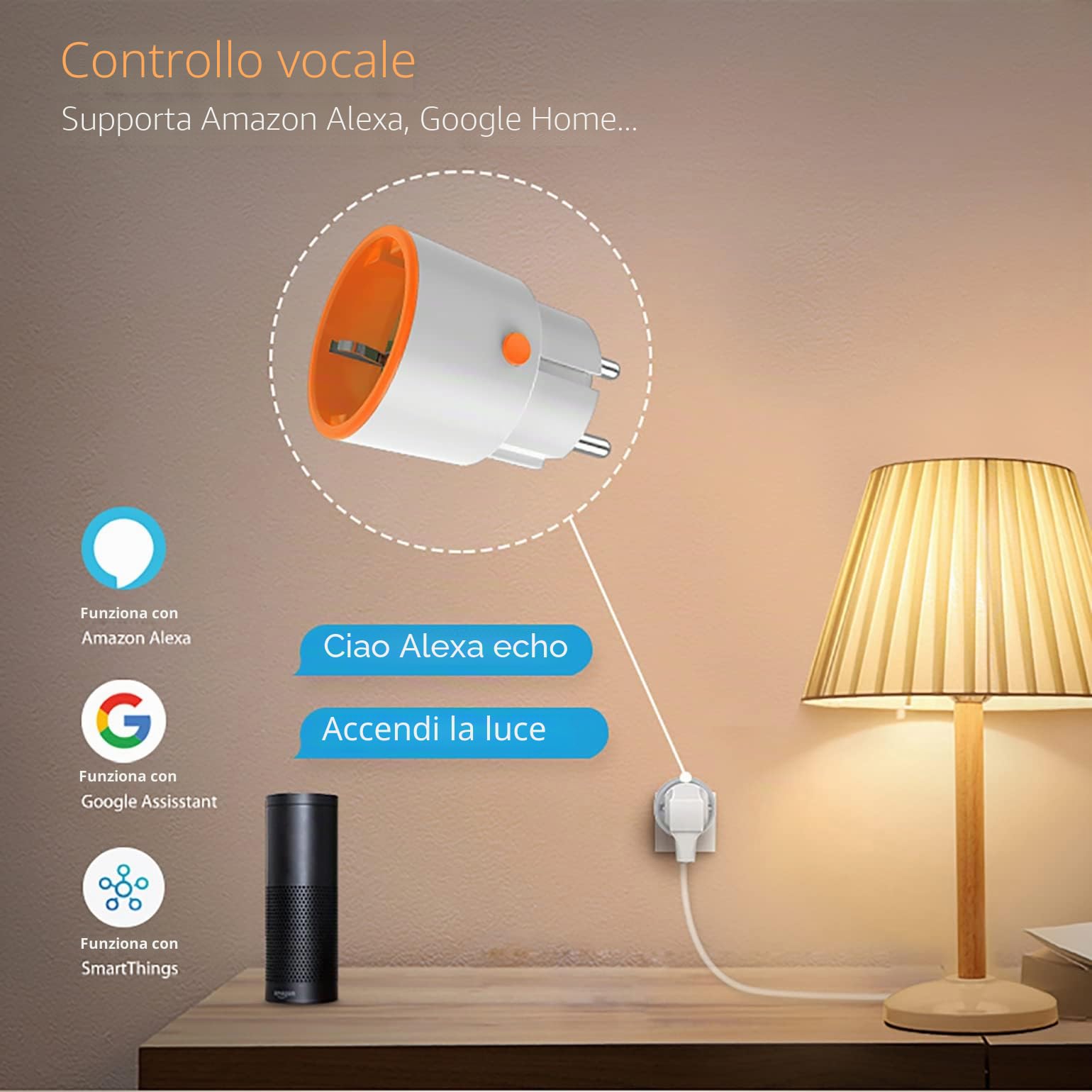 Zigbee - Spina di alimentazione con funzione Smart, funzione di misurazione e timer, controllo tramite App Tuya notificazioni push compatibile con Alexa e Google Home (confezione da 4)