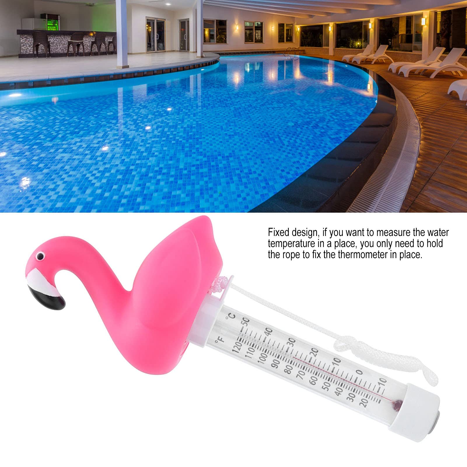 Thermomètre Flottant Piscine - Forme Tortue Ou Flamant Rose - Résistant à L’Eau - Pour Spa, Bassin, Aquarium