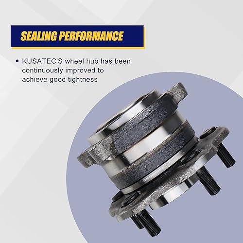 Miniatura 5 de KUSATEC 512388 2 piezas de cojinete de rueda trasera y conjunto de cubo compatible con Nissan Altima Maxima Murano Pathfinder, Mitsubishi RVR 2011,