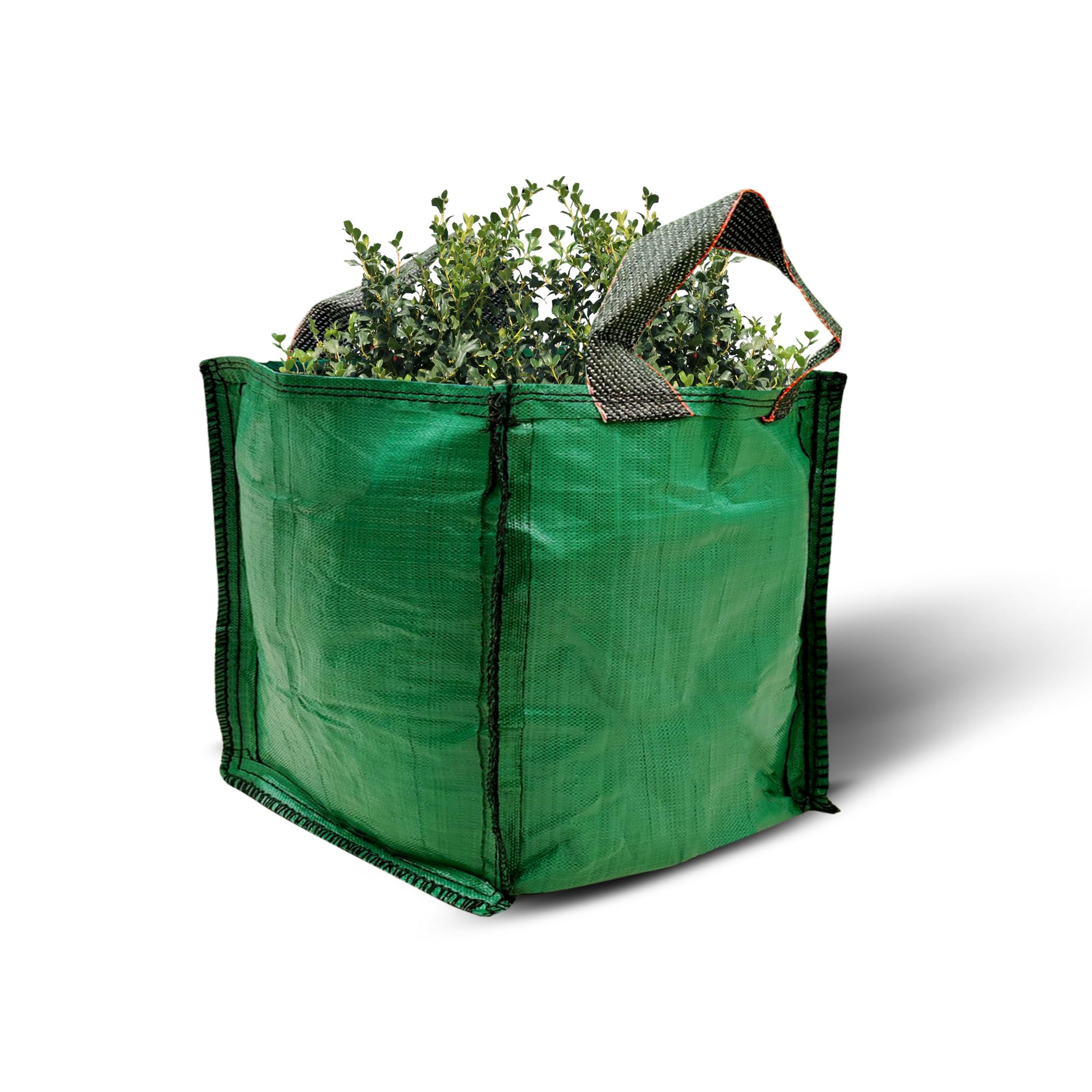 Garden Bags 90 Litre Premium Grade, Industrial Fabric and Handles, Heavy Duty/Green Sacks, Plant waste grass and Leaves, Collecting Garden, Waste Builders Bags - 45 x 45 x 45 CM(Pack1)