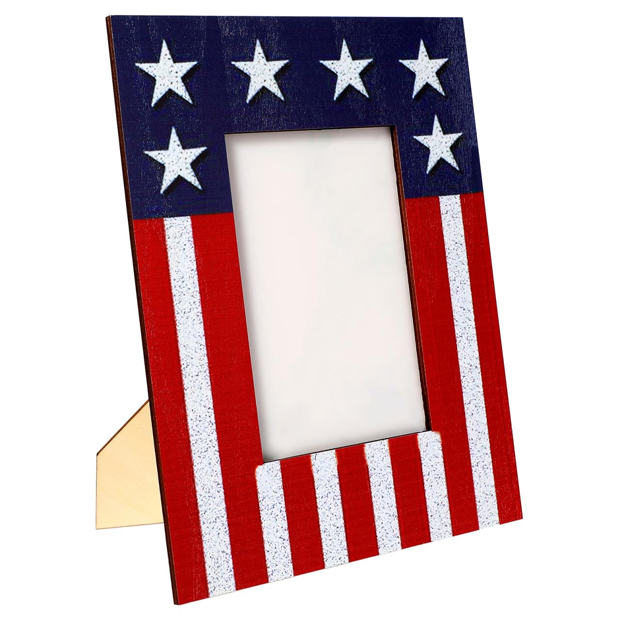 Cadre photo américain 4 juillet en bois décor patriotique