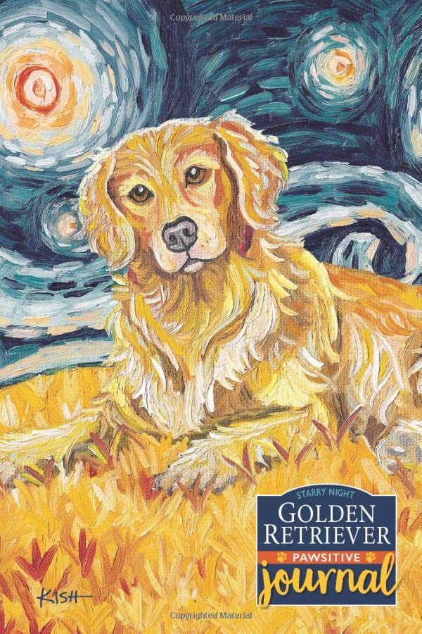 Golden Retriever Pawsitive Journal Lined Gratitude Journal for Dog Lovers