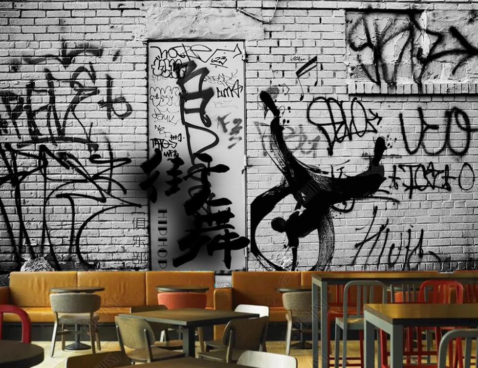 Papier peint intissé graffiti street art pour salon et chambre d'ado