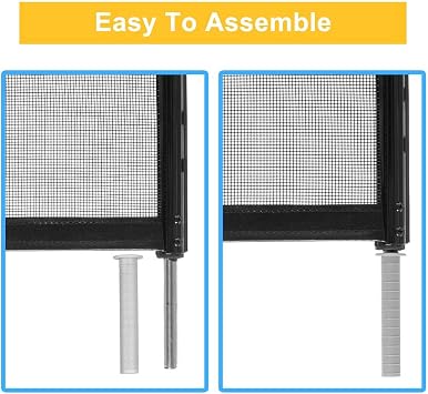 VINGLI Pool Fence 4Ft x 12Ft Swimming Pool Fences for Inground Pool,Pool Fencing, Black (4'x12')
