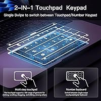 Vista 2 de Nums Teclado numérico inteligente para Surface Pro 789X Surface Laptop todos los modelos, protector de panel táctil, excelente experiencia táctil