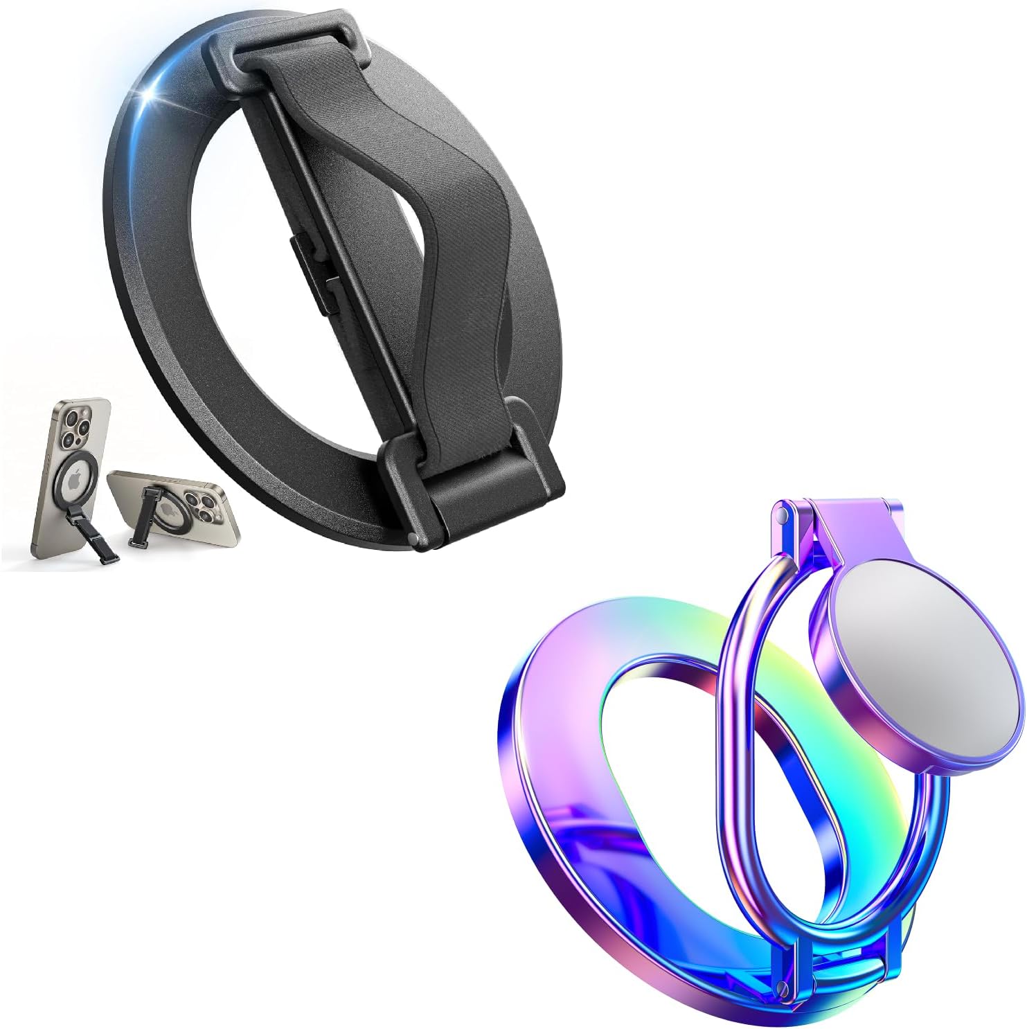 SUPERONE MagSafe Phone Grip with Finger Strap &