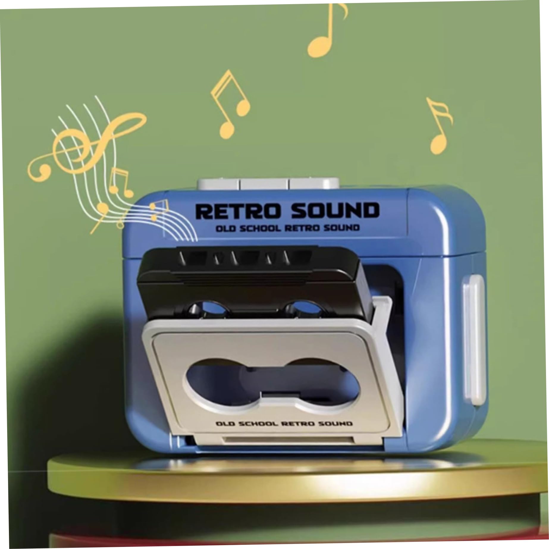 Mini Cape de grabadores de grabadora Retro Retro Mini Cassette Releta de Reproductor de Cinta con Reproductor de microcasetes de música para Mochilas, Bolsos, Regalos