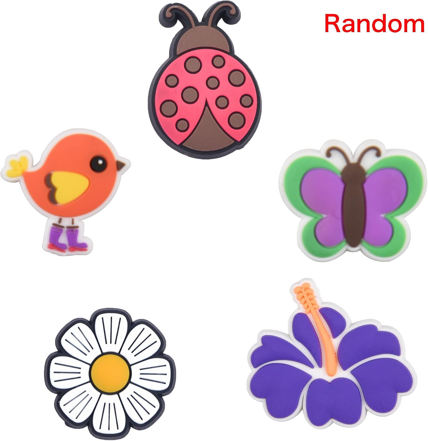 Lot of 25, 50, 100pcs Random Different Shoe Charms Shoes Decoration for Kids Boys Girls Men Women Birthday Party Favor