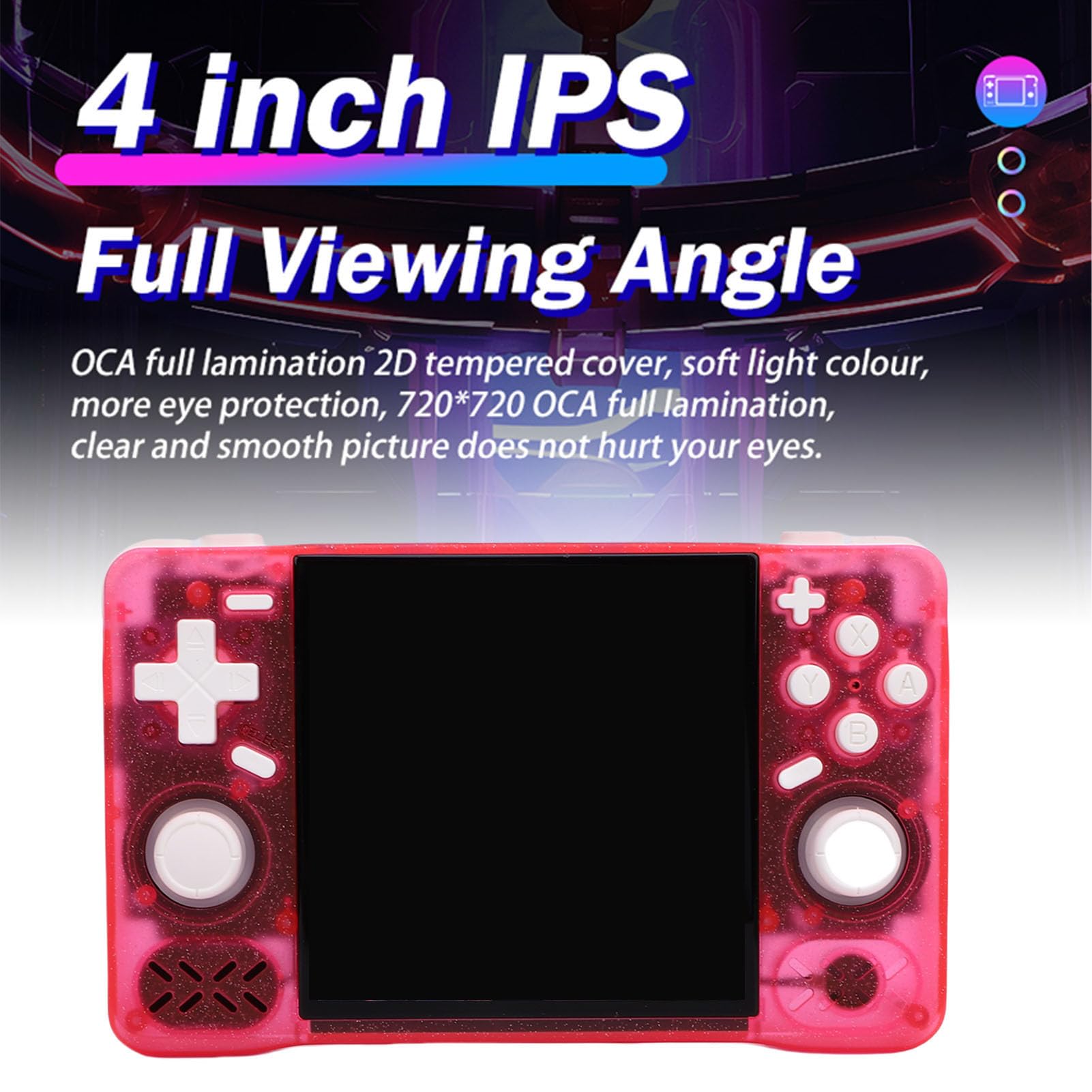 Display HD Portatile per Console di Gioco Portatile retrò per Giochi Classici a Casa, Viaggi, Schermo ABS Leggero (#10)
