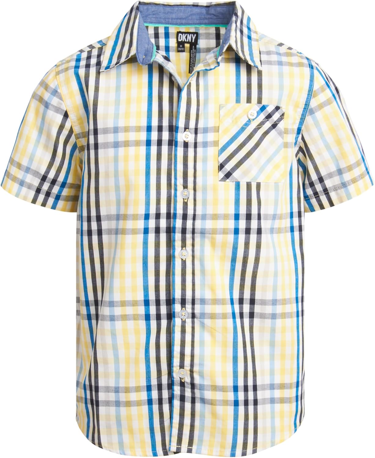 DKNY Boys’ Shirt – Classic Fit Woven Short Sleeve Button Down Shirt – Casual Collared Shirt for Boys (4-20) DKNY Boys’ Shirt – Classic Fit Woven Short Sleeve Button Down Shirt – Casual Collared Shirt for Boys (4-20)