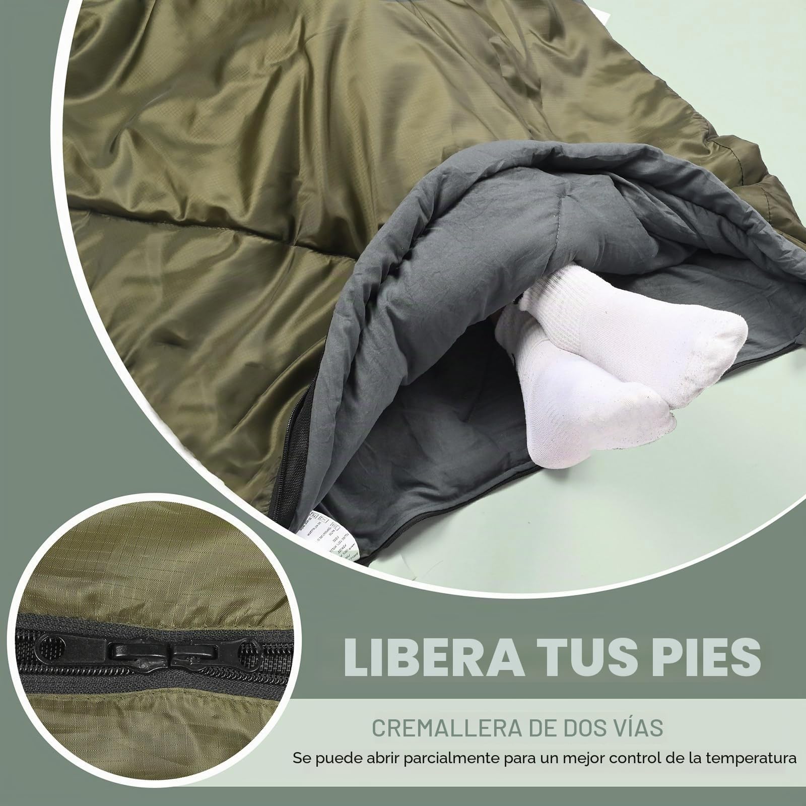 Sleeping Bag for Adults, Lightweight Waterproof XL Sleeping Bag for Camping Backpacking or Hiking, Fit for Big and Tall Person Warm & Cold Weather Activities