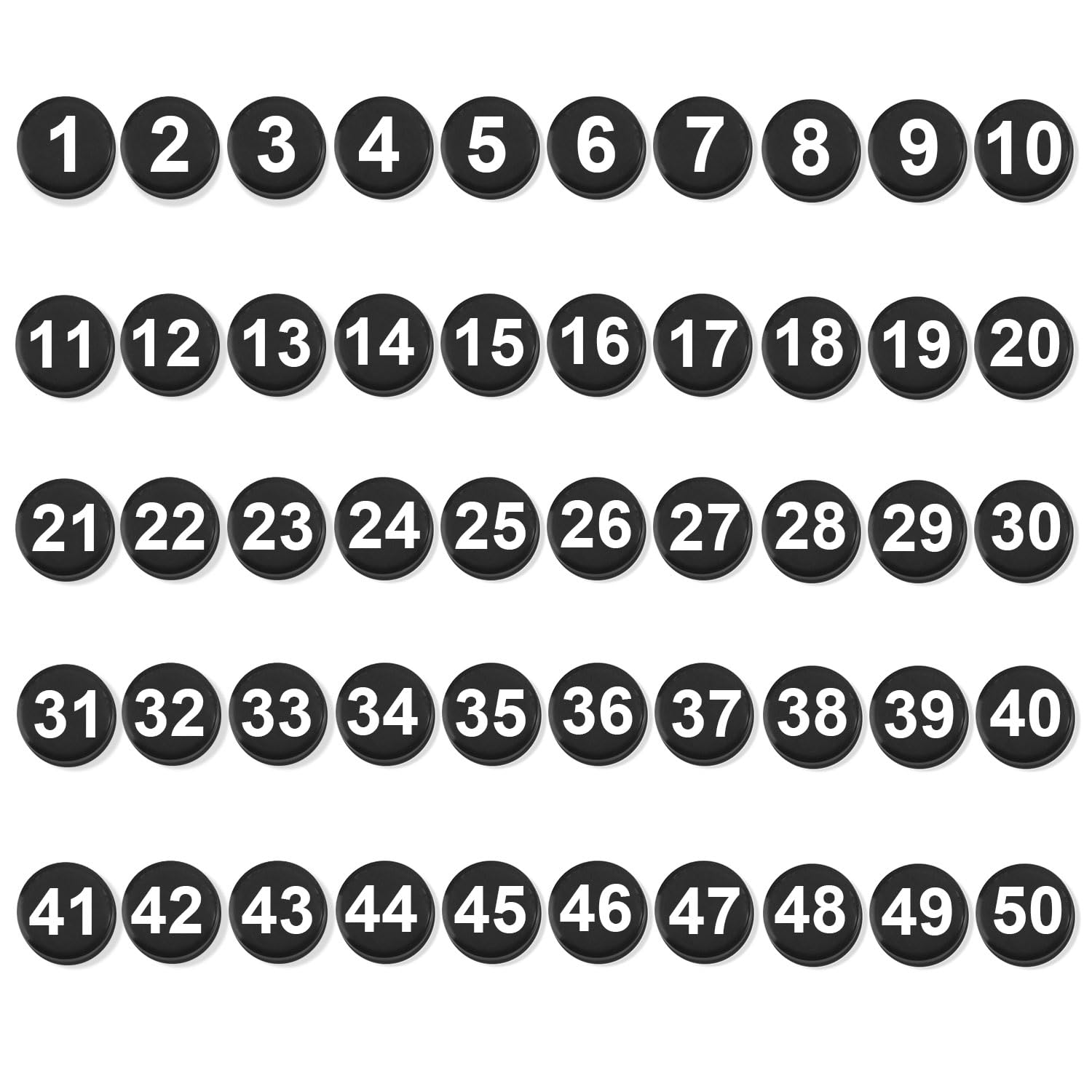 50pcs Magnetic Numbers, 0.8