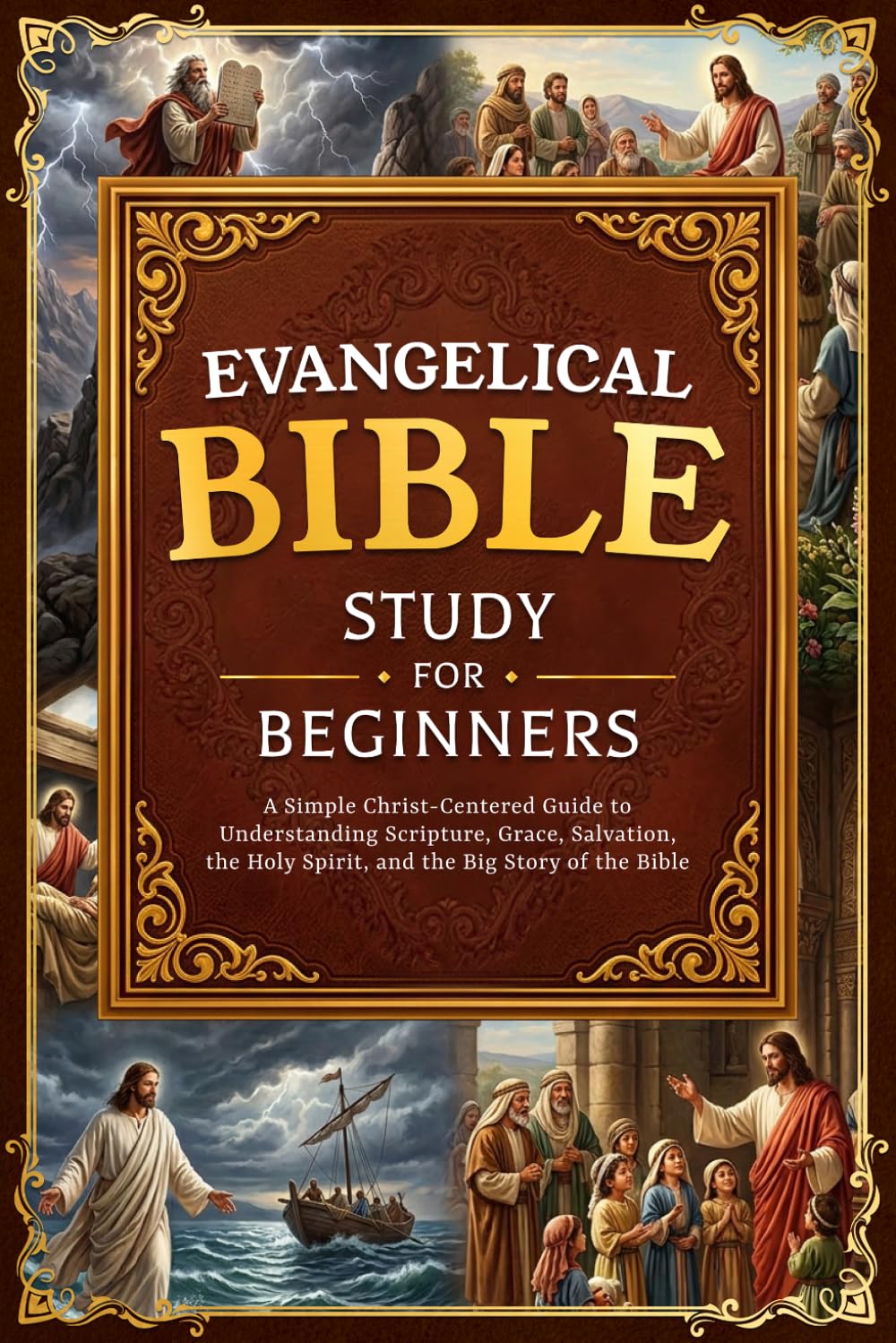 Evangelical Bible Study for Beginners: A Simple Christ-Centered Guide to Understanding Scripture, Grace, Salvation, the Holy Spirit, and the Big Story of the Bible