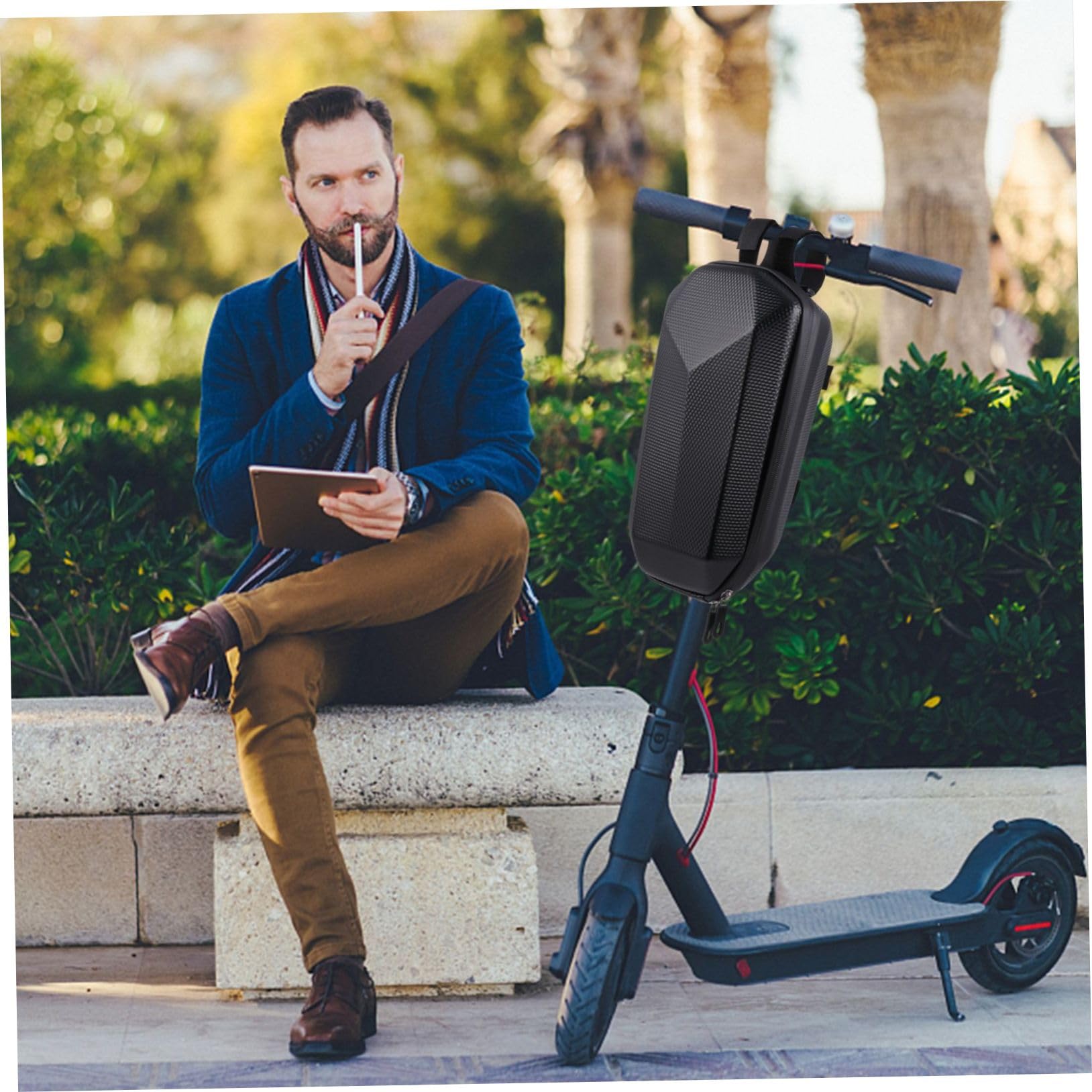 wasserdichte Lenkertasche für Elektroroller Eva Hartschale Multifunktionale Aufbewahrungstasche Große Kapazität für Citybike Mountainbike Faltrad Bike