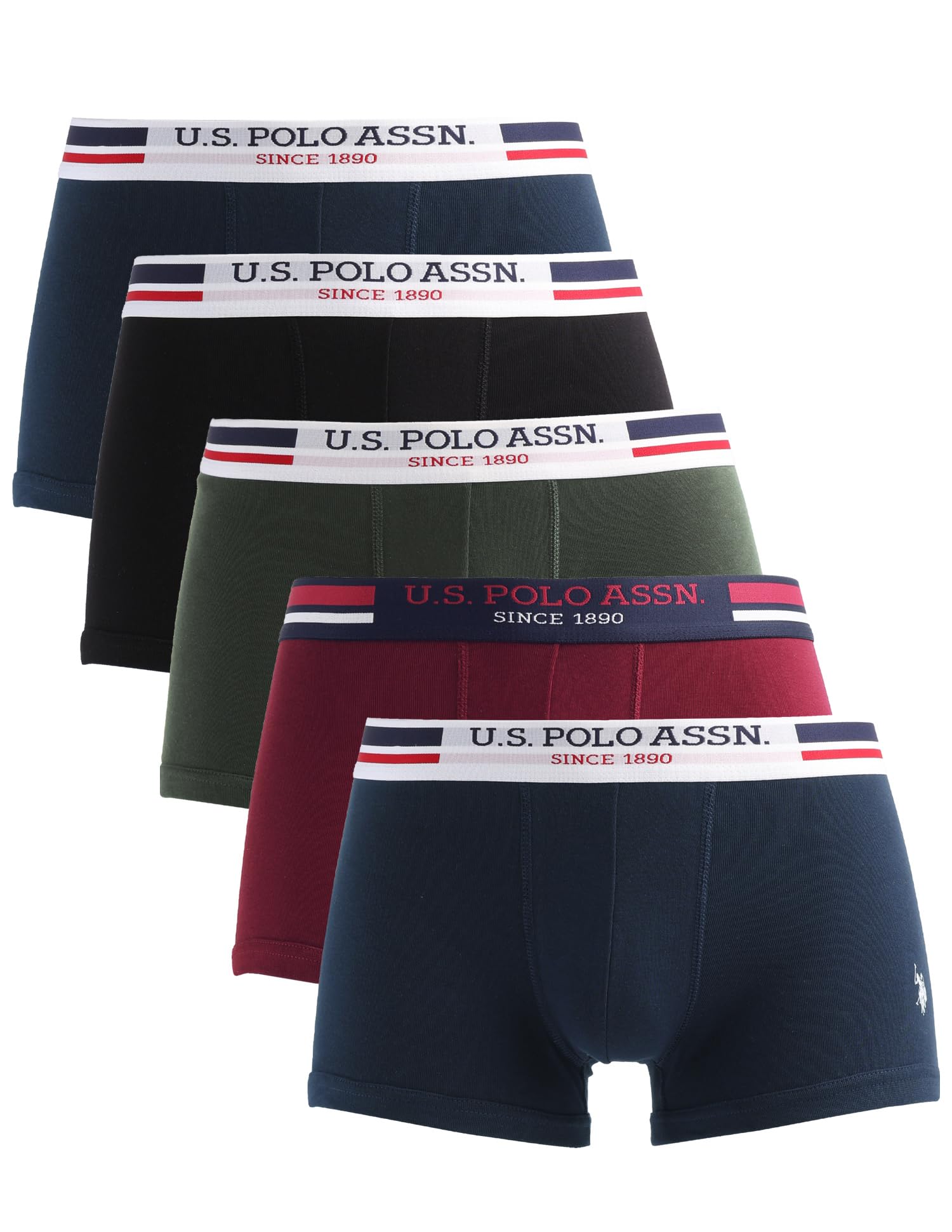 Mens I641 Anti Microbial Essential Boxer Underwear Brief -Pack of 5-image-37