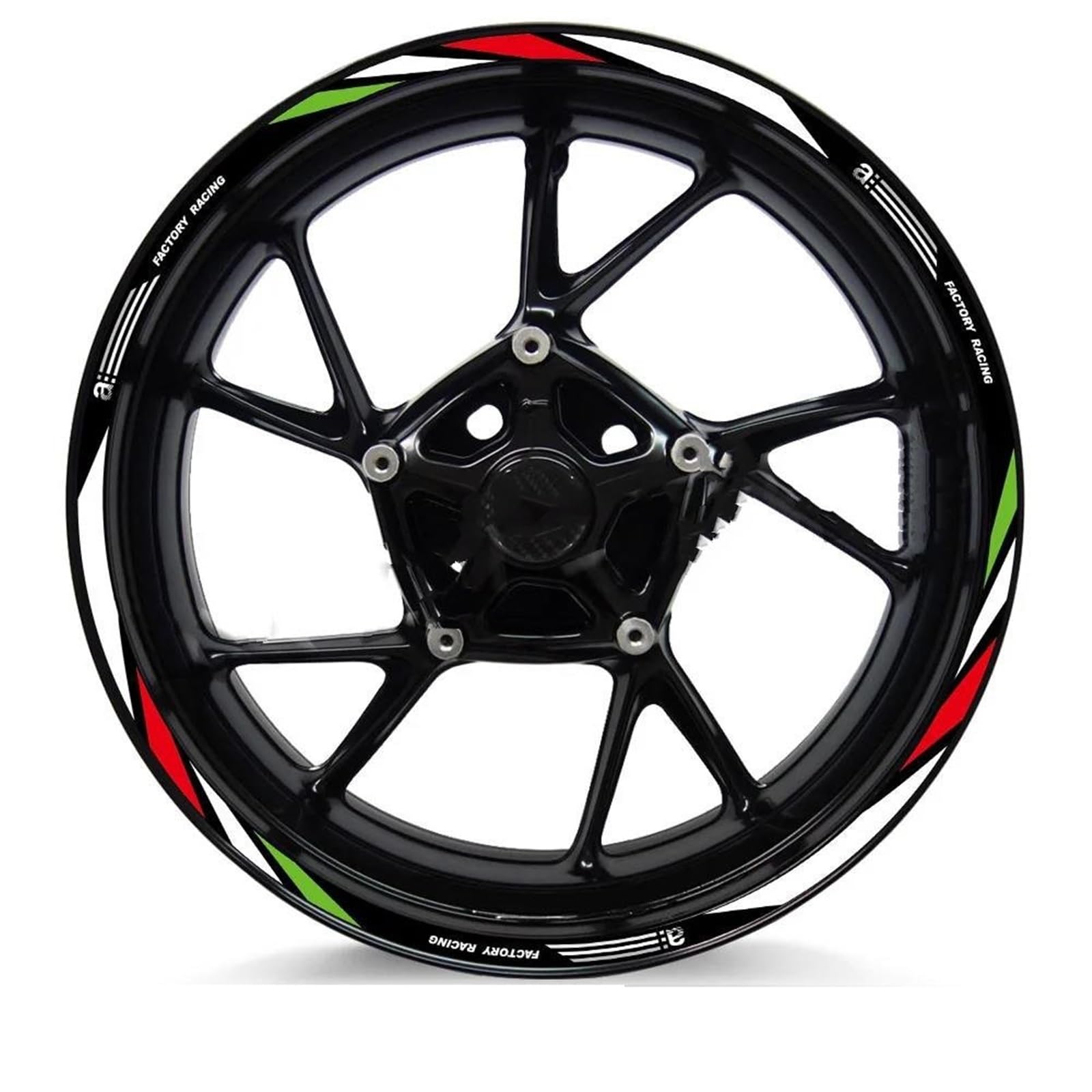 Motorcycle Wheel Rim Sticker Stripe Decal 17 Inch for Aprilia for Racing for Tuono V4 1100 RSV4 RS150/250/660 Motorbike(Color1)