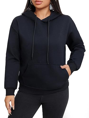 Womens Oversized Comfort Hoodie Soft Cotton Lounge Wear Boyfriend Hoodie