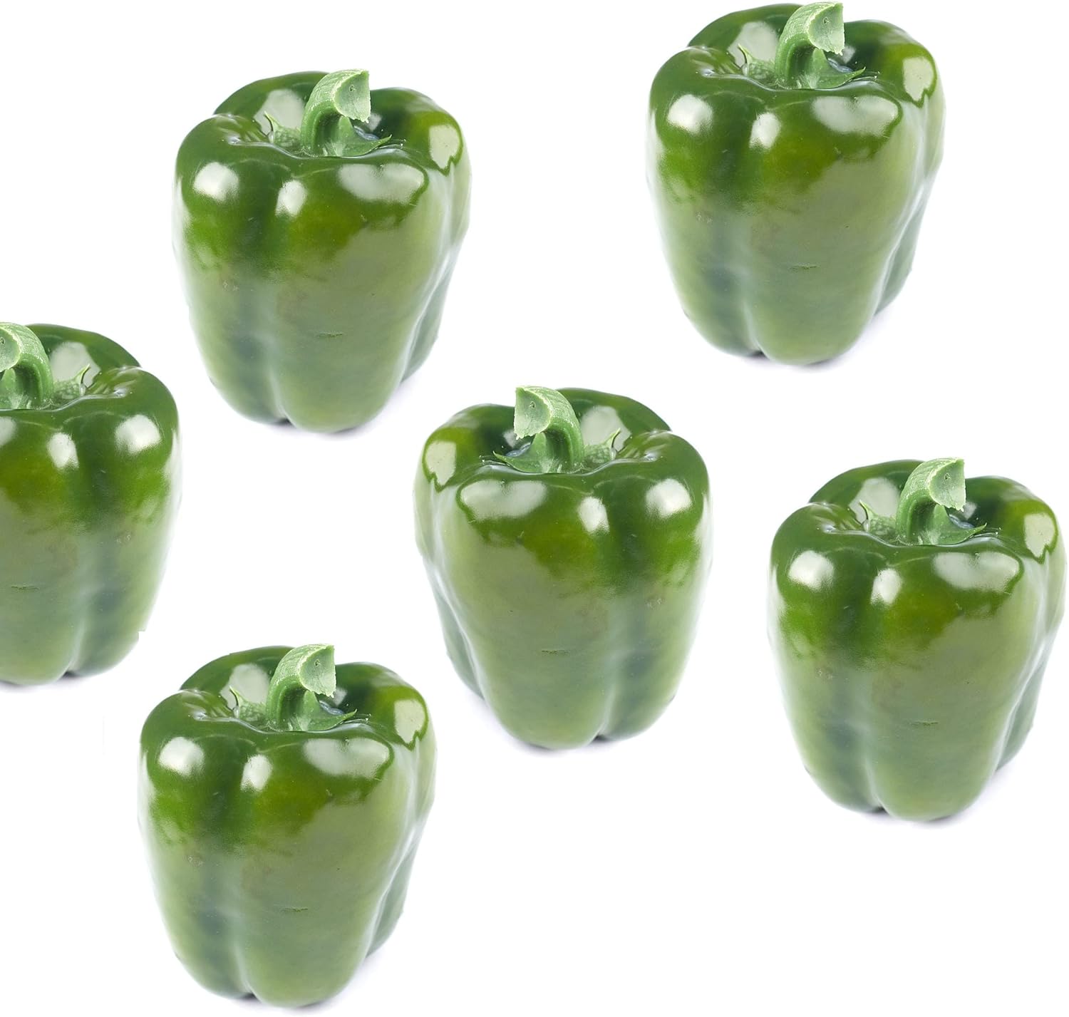 Factory Direct Craft Pack of 12 Artificial Red Chili Peppers Garden Red Peppers Fake Food for Kitchen Vegetable Displays or Photo Props