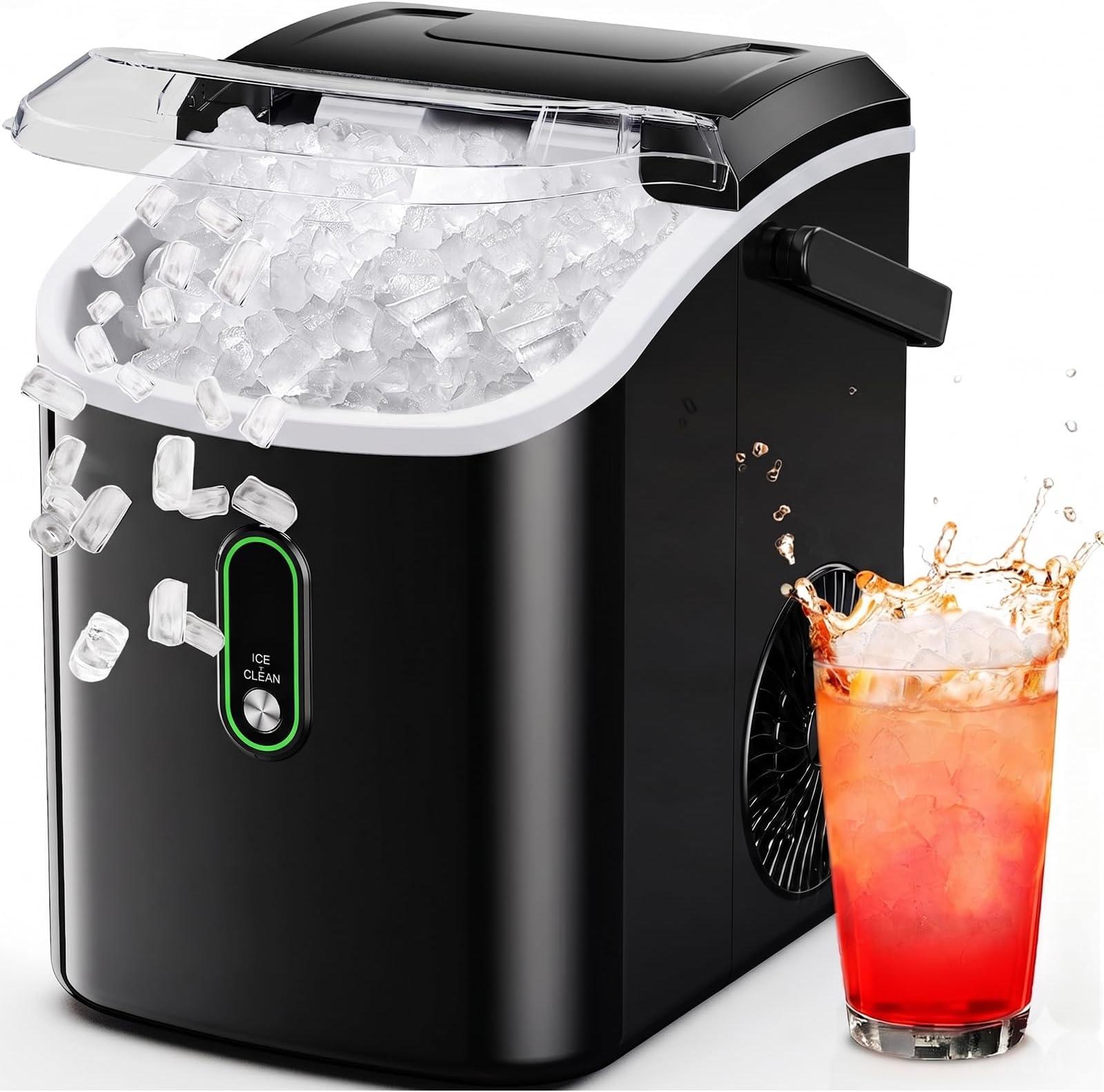 Silonn Nugget Ice Maker Countertop - 36lbs 24H Chewable Pellet Sonic Ice