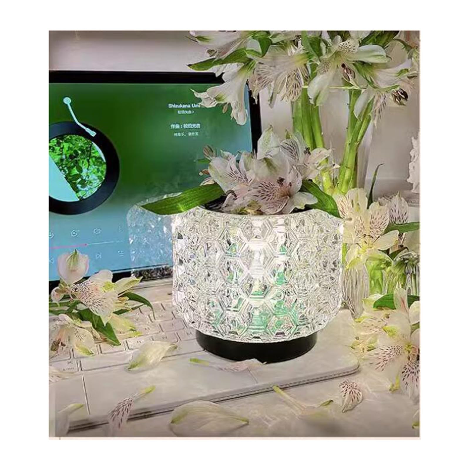 Affascinante Lampada di cristallo leggera lusso Ambiente Luce notturna Camera da letto comodino for esterni Studio Sala pranzo Arredamento per la casa