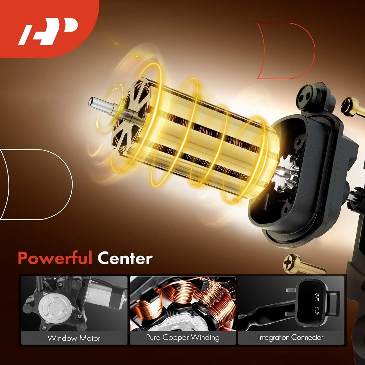 A-Premium Power Window Regulator with Motor Compatible with Kia Sephia 2000-2004 Rear Left Driver Side