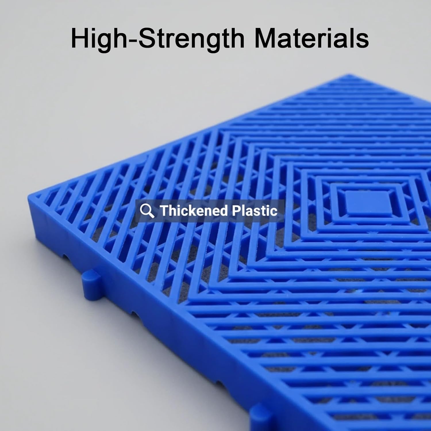 Interlocking Pallet, Plastic Pallets, Modular, Interlockings, Anti Slip Panels, Waterproof and Ventilated, Suitable for Warehouses and Supermarkets(60x60x5cm/24x24x2in)