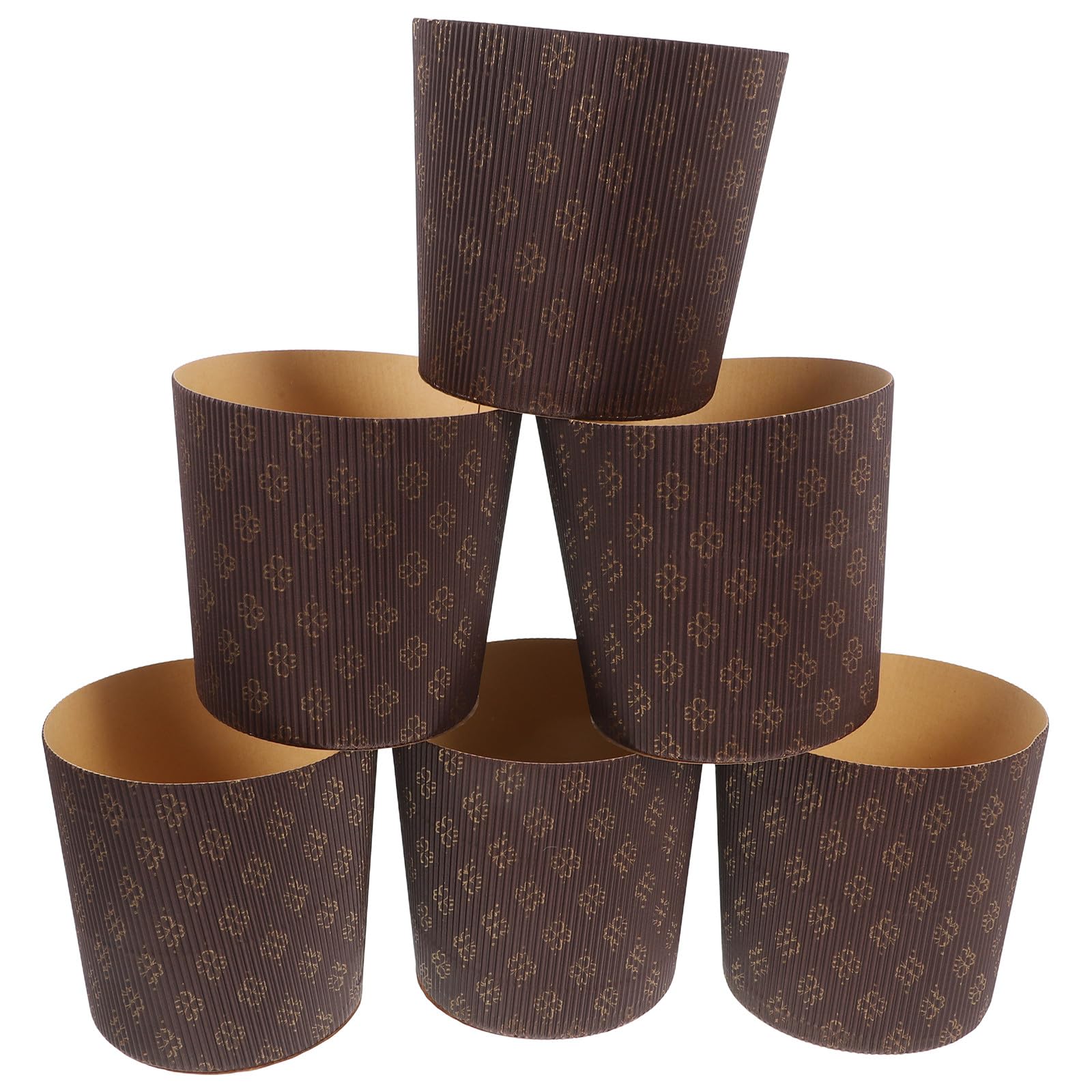 Healeved Capacillos de Papel para Hornear Pasteles y Muffins, 25 Piezas, Papel Antigrasa Marrón, Uso Versátil para Fiestas de Bodas y Baby Shower