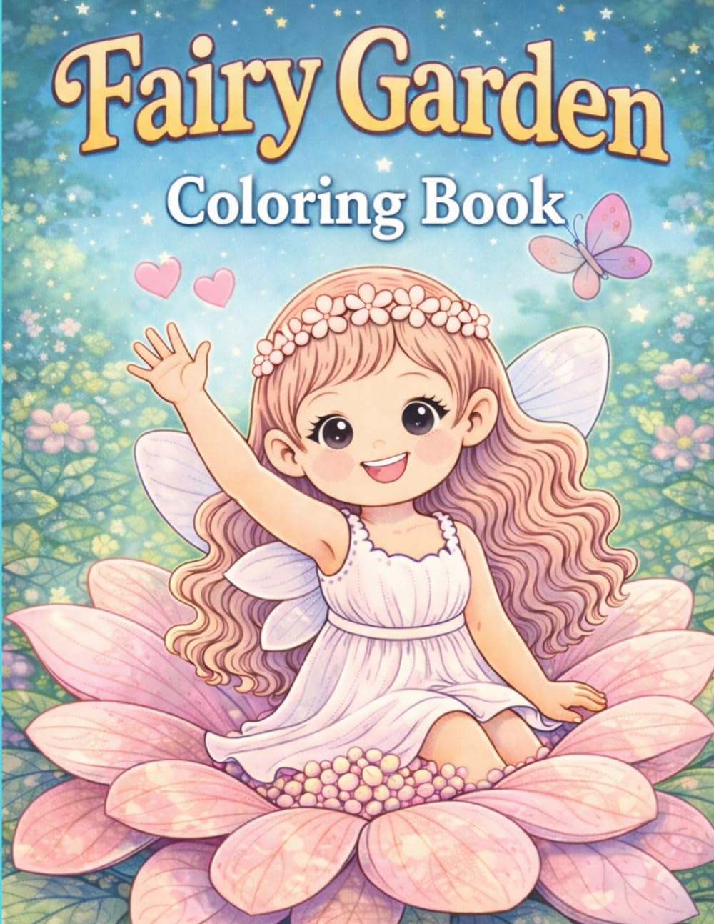 Fairy Garden: A Cute Fairy Coloring Book for Kids (Magical Fantasy Coloring Series)