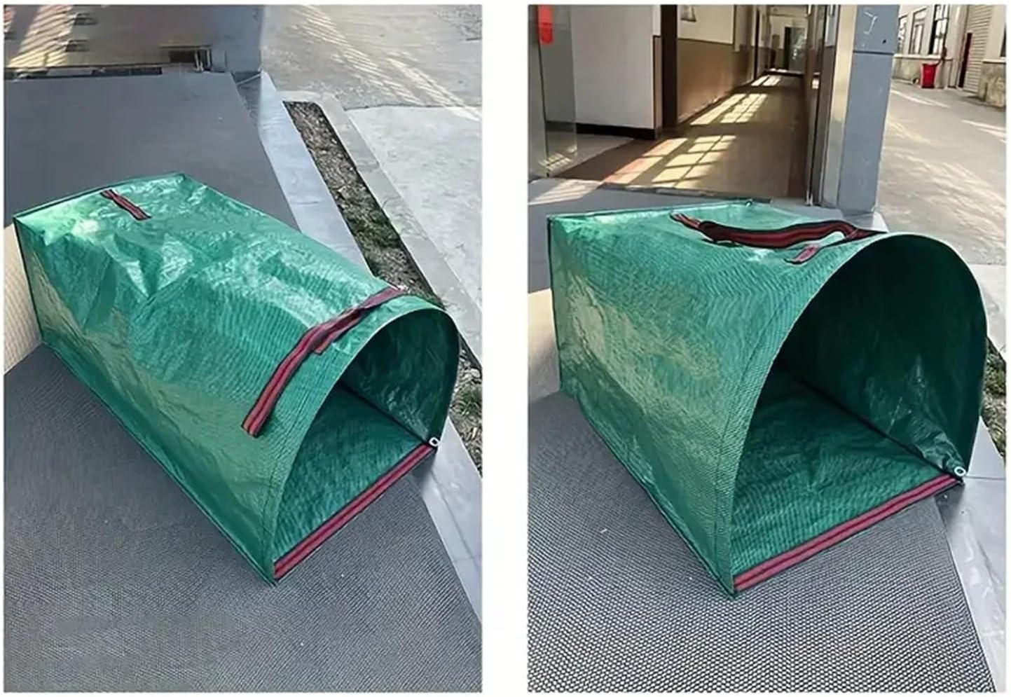 1 Semi-circular Leaf Litter Bag Dustpan Garden Outdoor Branch And Weed Collection Lightweight(150L)