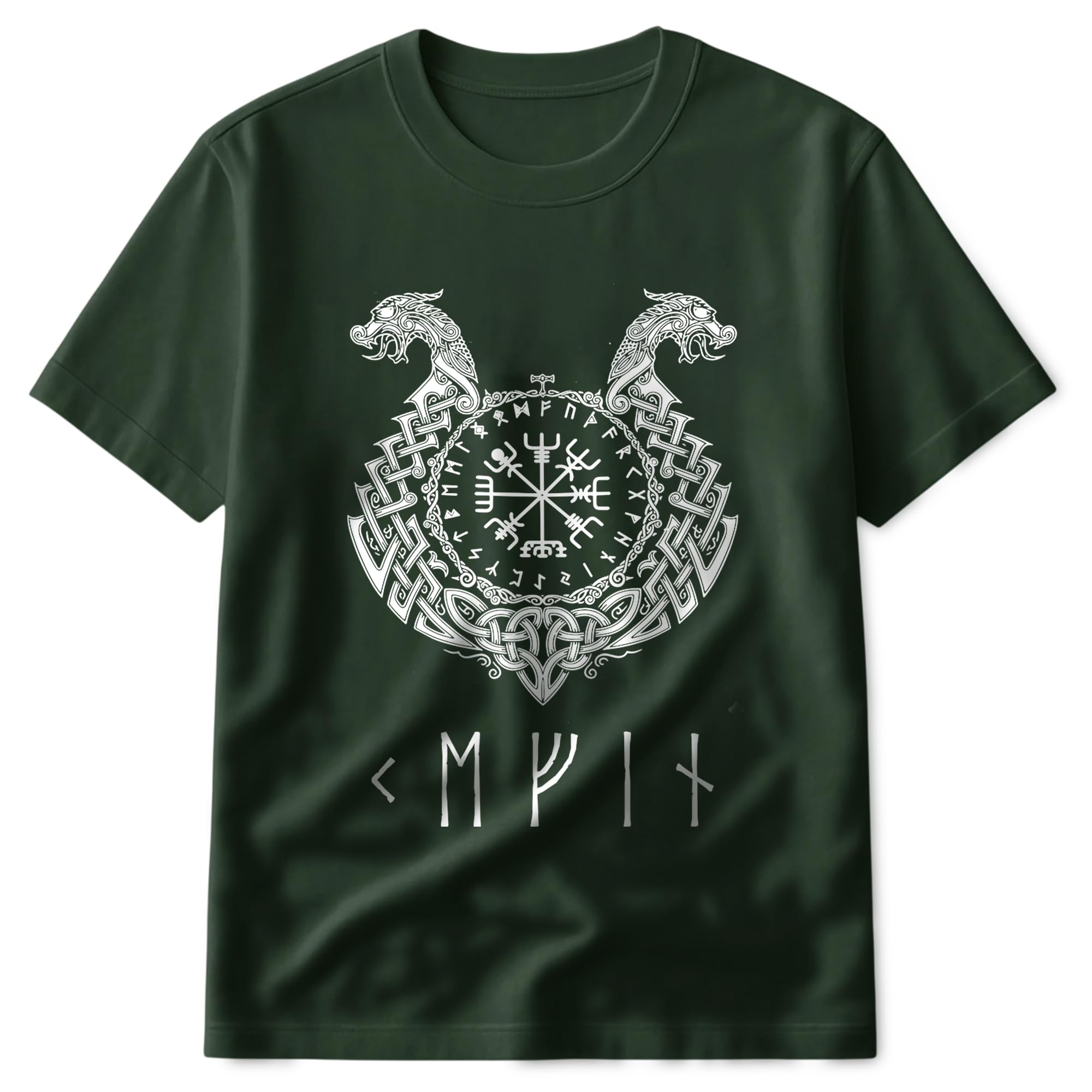 Personalized Viking Runes Shirt with Name in Norse Rune Alphabet, Unisex Norse Mythology T-Shirt Sweatshirt Hoodie