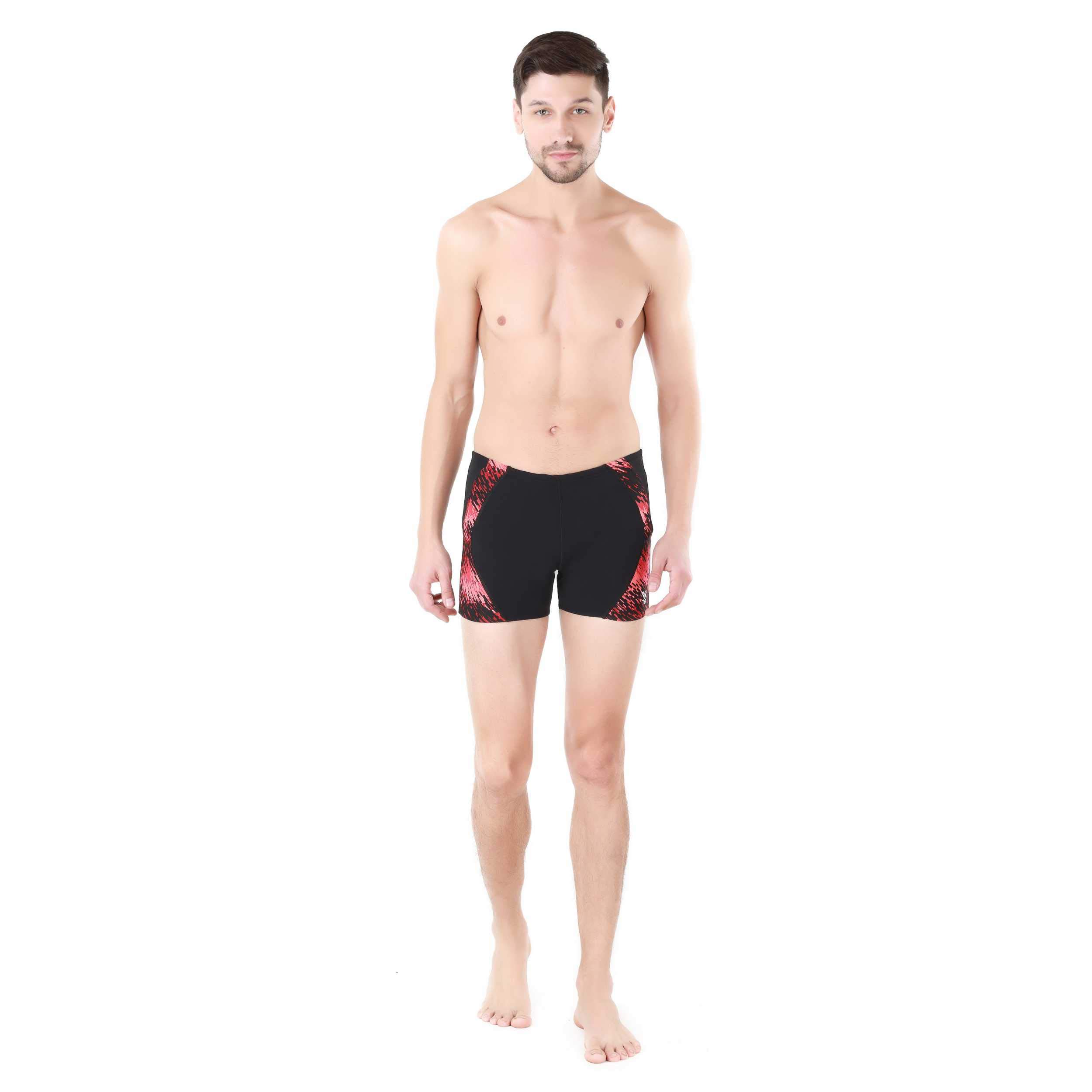 tyr Polyester Alliance Splice Men Squareleg, XXL/40 (Black-Red)-picture-12