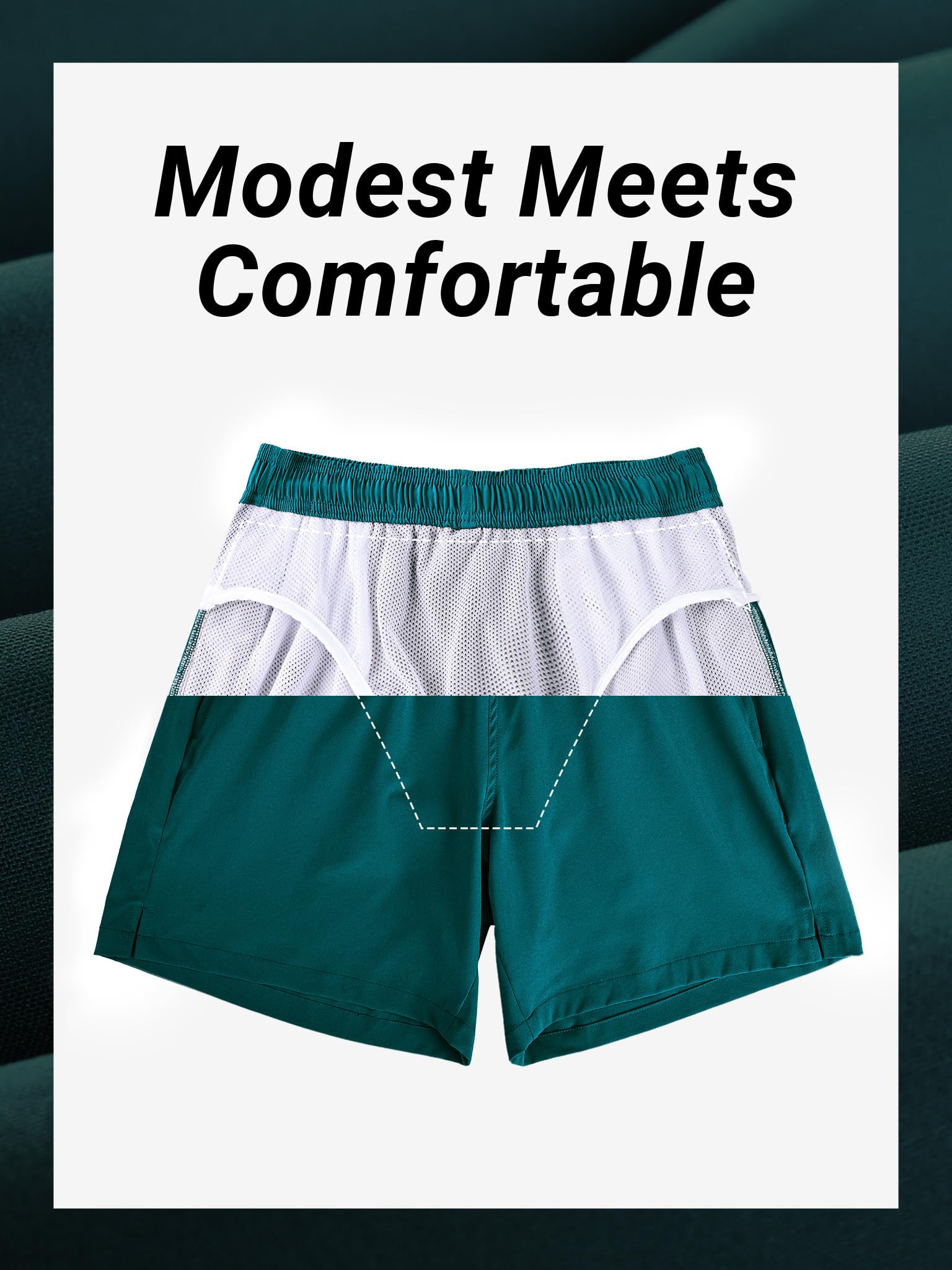 Arcweg Pantaloncini da Bagno Uomo Asciugatura Veloce Calzoncini da Bango Mare Beach Costume da Bagno Fodera Rete con Taschino e Coulisse Trunks