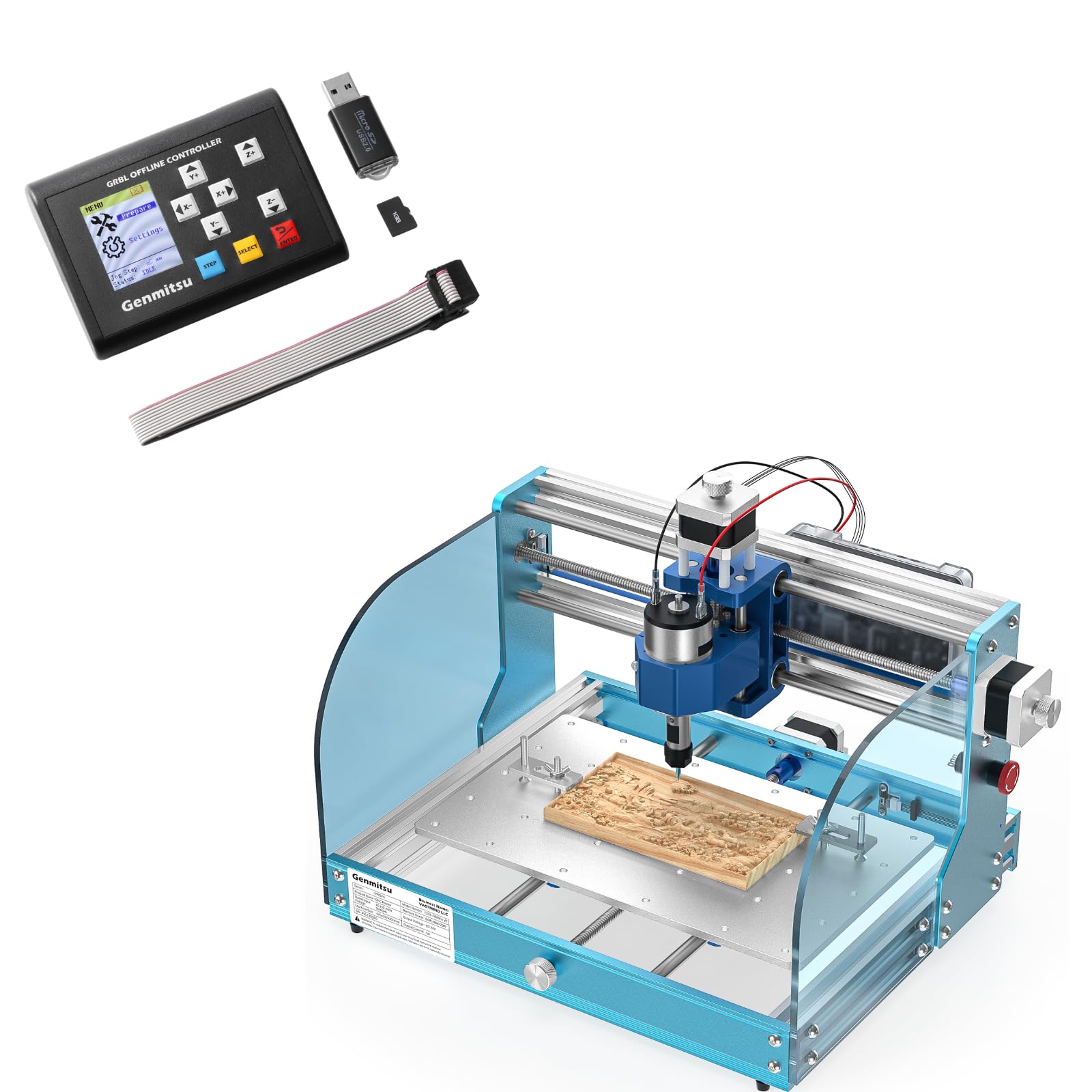 Genmitsu 3018-PROVer V2 Máquina enrutadora CNC + Controlador sin conexión