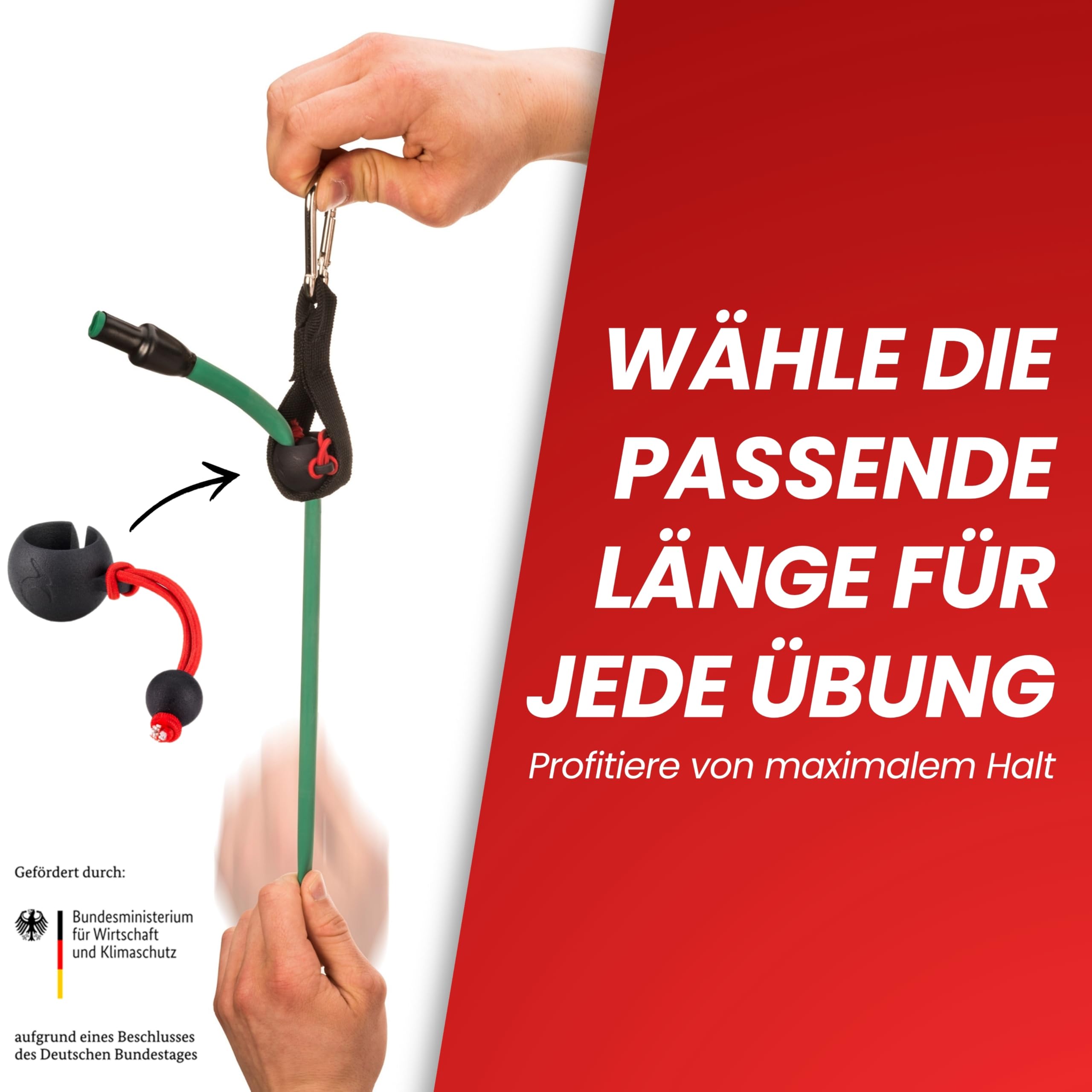 RED RAB Komplettset mit Fitness Stange, Fitnessbänder Set, Push Up Blocks & Trainingskarten für Widerstandsbänder Krafttraining Zuhause, Smart Workout Bar mit Resistance Bands & Trainingsbänder Set