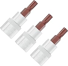 3PCS 3/8" Drive T30 Torx Bit Socket, S2 Steel Bits, Heat Treated CR-V Steel Star Sockets 1.9" Length