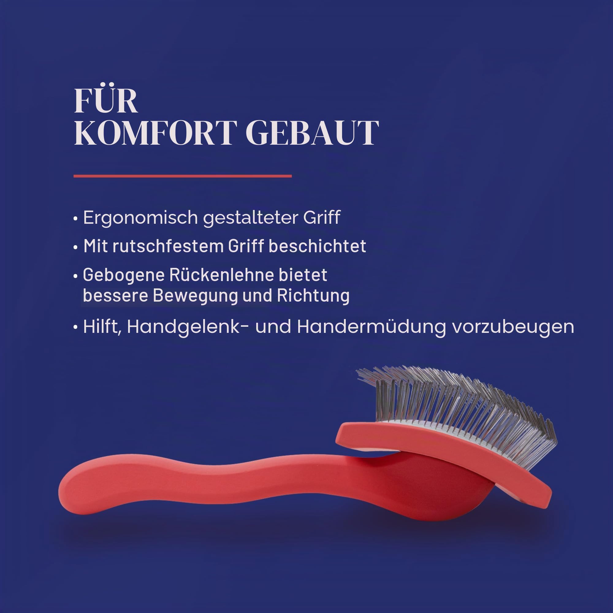 Chris Christensen Big G Coral Slicker Bürste, Pflegen wie ein Profi, Fluff Entwirrung Stil, spart Zeit & Energie, Medium, für Haustiere, perfekt für Hunde & Katzen