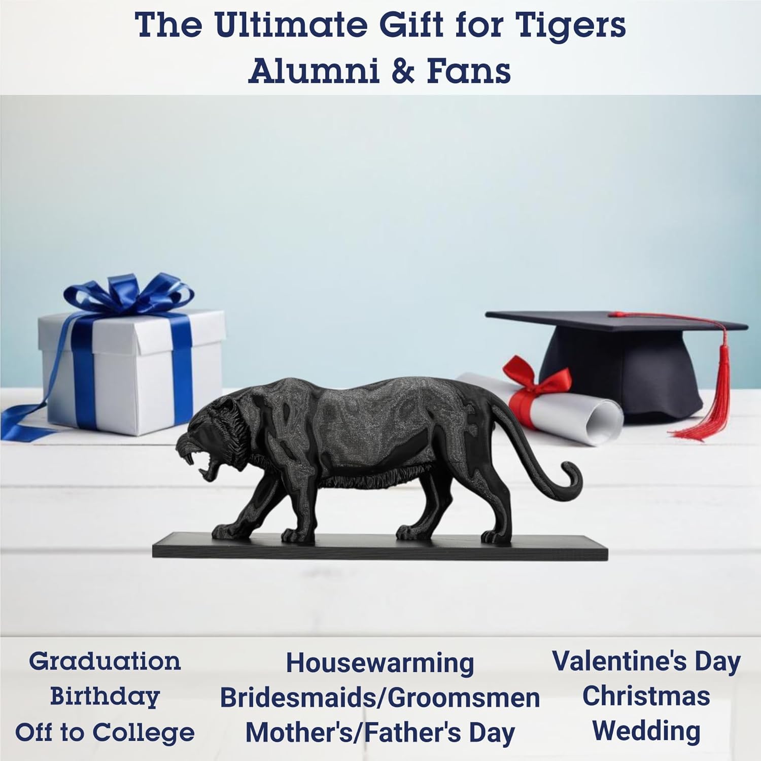 Mike the Tiger statue 3D Replica | Baton Rouge, Louisiana | University Graduation Gift & Fan Memorabilia & Home, Dorm, Office Décor for College Students, Tigers Graduates & Alumni