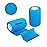 Baisunt 6 Pack 3 Inches Cohesive Bandage Self Adhesive Wrap Elastic Self Adherent Vet Wrap Breathable Self Stick Tape for Wrist, Ankle, Sports, Tatoo Wrap(5 Yards, Blue)