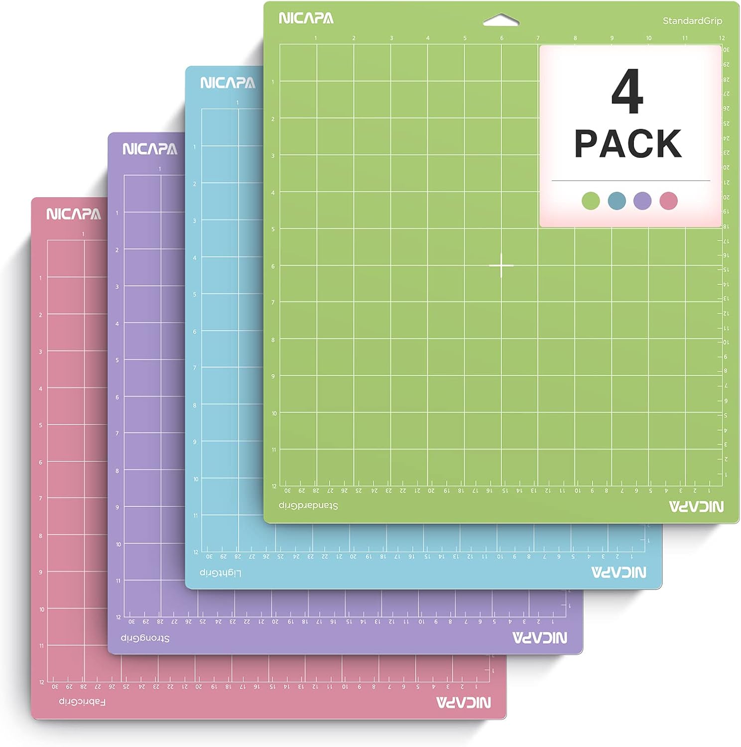 NICAPA Adhesive Varietygrip Cutting Mat for Cricut Maker/Explore 3/Air