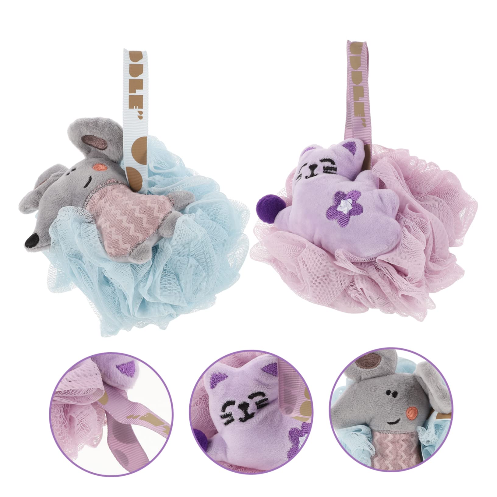 Healeved 6pezzi Esfolianti Per Loofah Accessori Per Doccia Palline Per Profonda Della