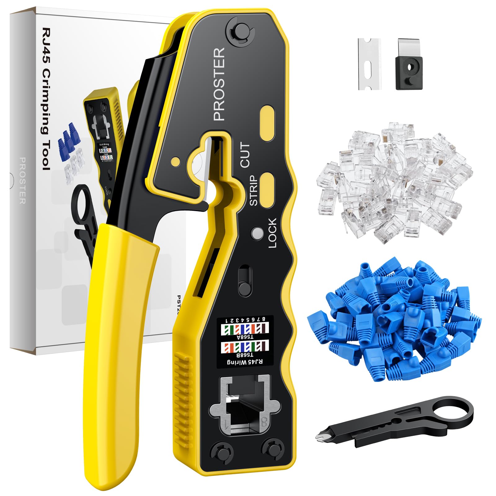 Connettore RJ45 Da Crimpare Per Cavo Ethernet UTP - Foto 2