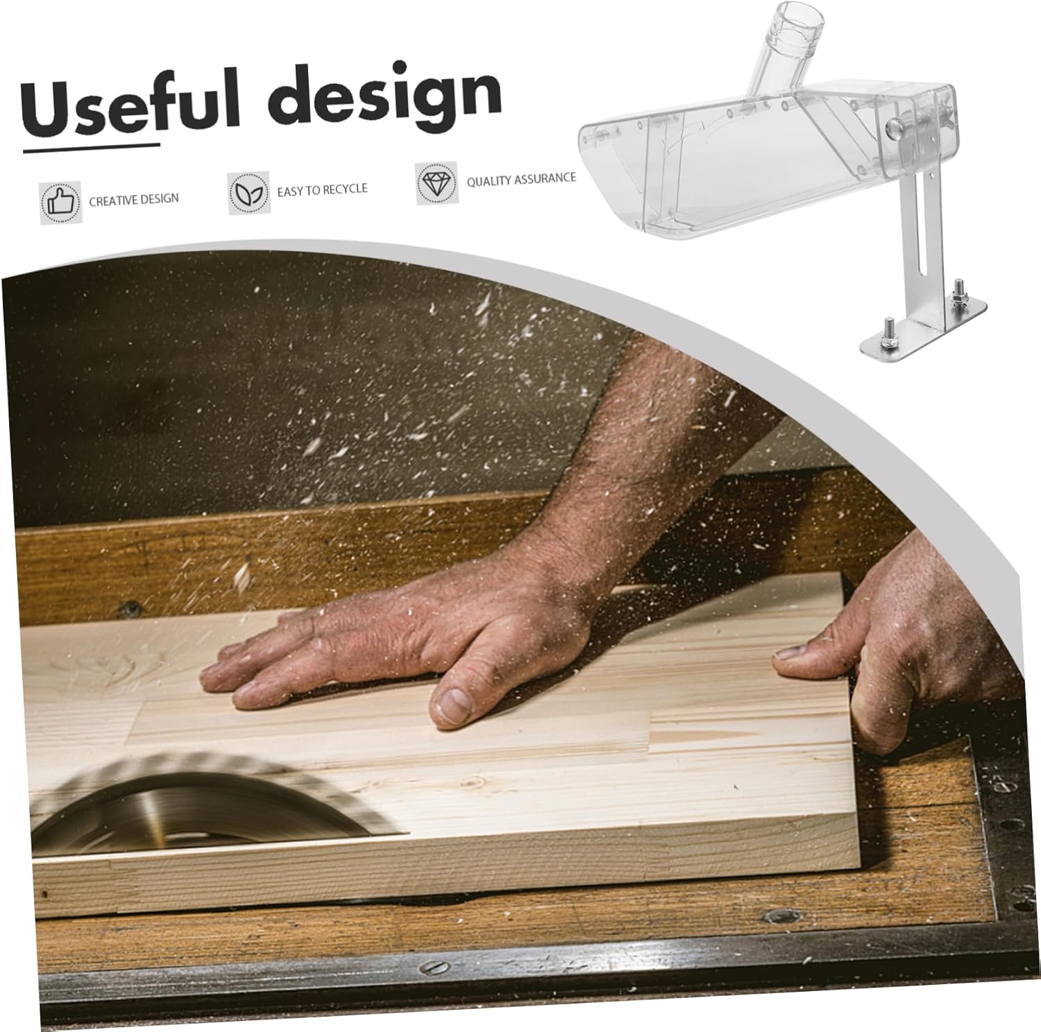 Lurrose Woodworking Table Saw Protector Saw Splitting Cutter Woodworking Accessories Dust Cover for