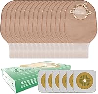 Vista 1 de 21 bolsas de colostomía de dos piezas para ostomía, suministros de ostomía, bolsas drenables con cierre para ileostomía, colostomía, urostomía