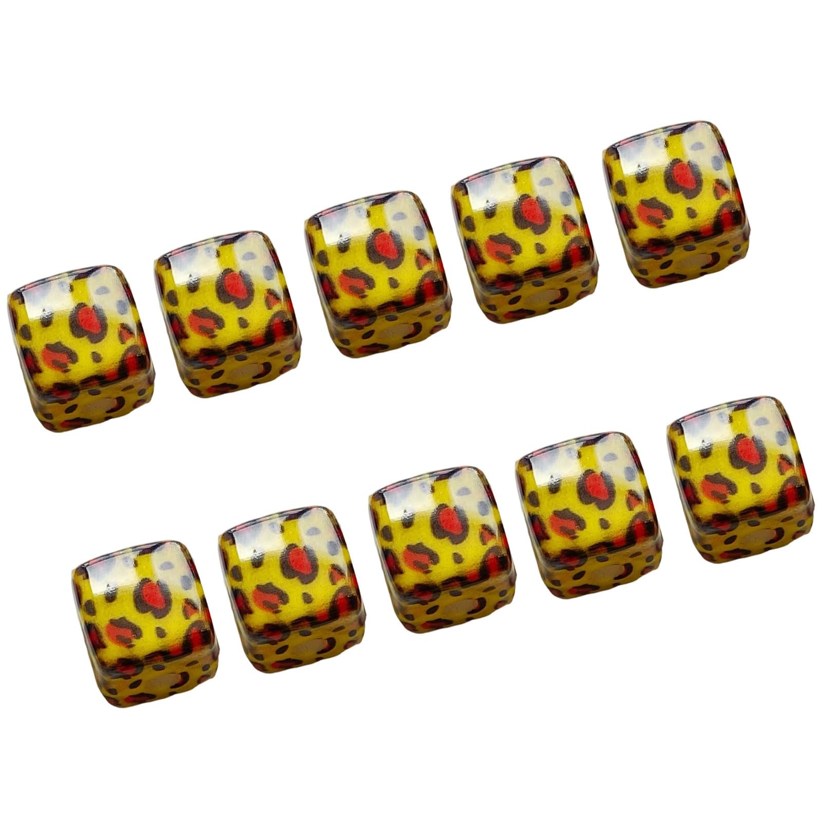 Tfaoys Yellow Acrylic Square Beads For Jewelry Making & Home Craft Accessories Vibrant Acrylic Square Beads For Jewelry Making With Standard Holes