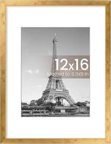 Vista 541 de upsimples - Portarretratos de 8.5 x 11 pulgadas, para fotos de 6 x 8 pulgadas con paspartú o de 8.5 x 11 pulgadas sin paspartú, marcos de fotos