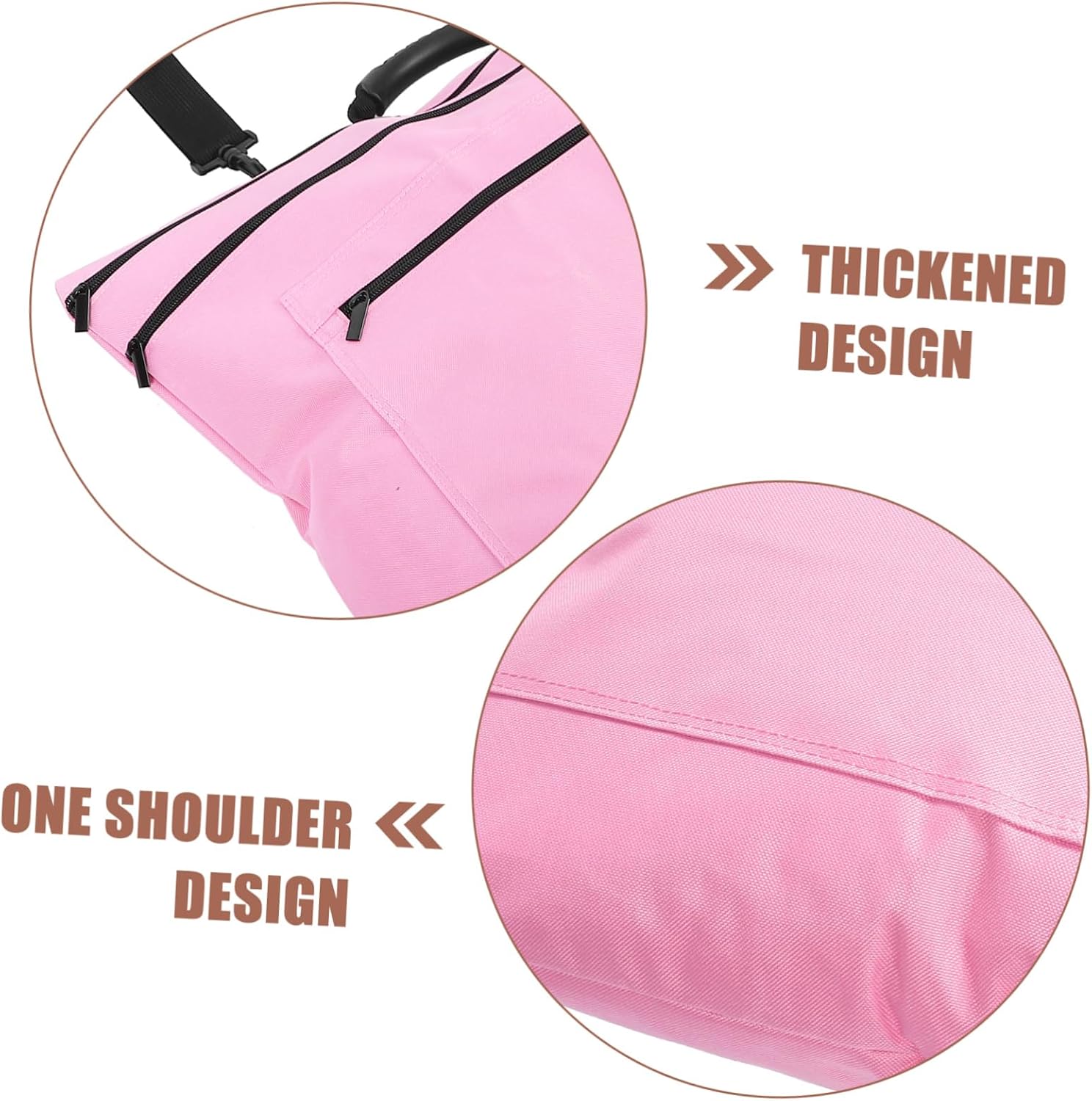 TEHAUX Waterproof Art Drawing Board Bag Large Capacity Pink Polyester