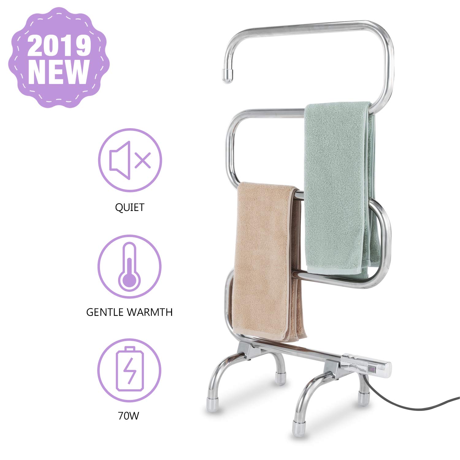 Buy Simpleliving Towel Warmer Floor Standing Heated Towel Rack 5 Floor