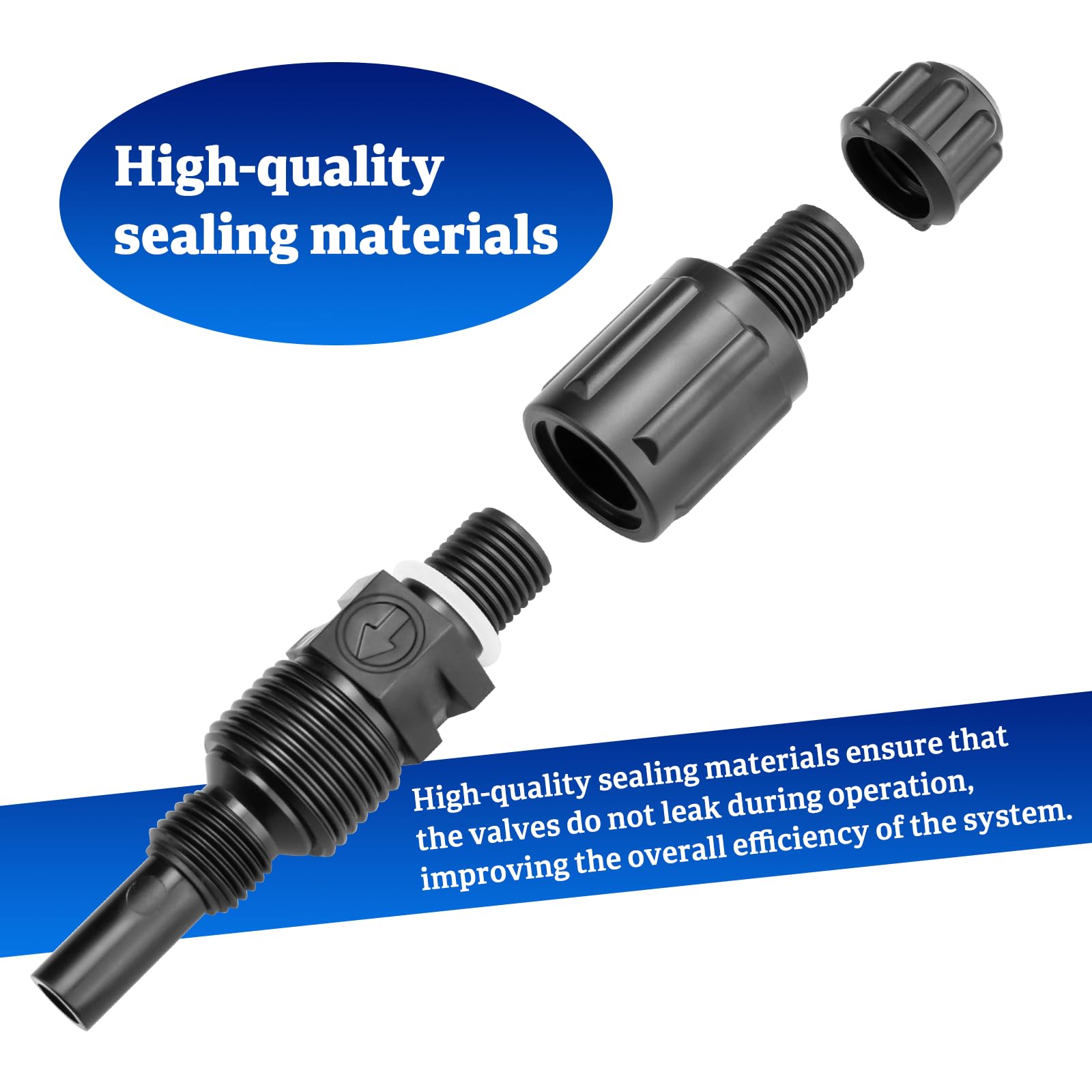 Paquete de 2 válvulas de retención de inyección UCDBINJ de 1/4 pulgadas para bombas Sten-Ner, compatible con la mayoría de las series 45, 85, 100 y 170, serie clásica, cabezal único, S420, S128, S10p