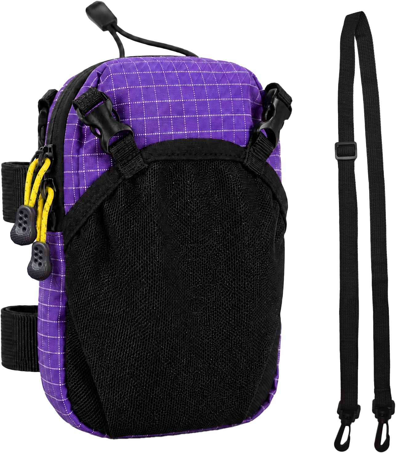 Backpack Strap Pouch, Compact Phone Pouch, Purple, 1 Shoulder Strap