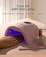 Vista 16 de MelodySusie Lámpara de uñas LED UV, luz UV profesional para todas las uñas de gel, secado rápido con sensor automático, 4 temporizadores, pantalla